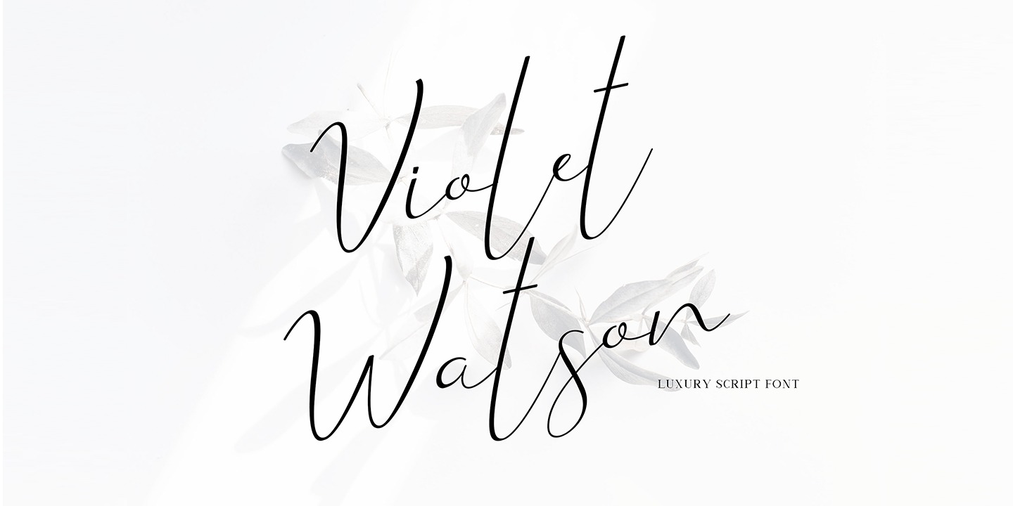 Example font Violet Watson #1